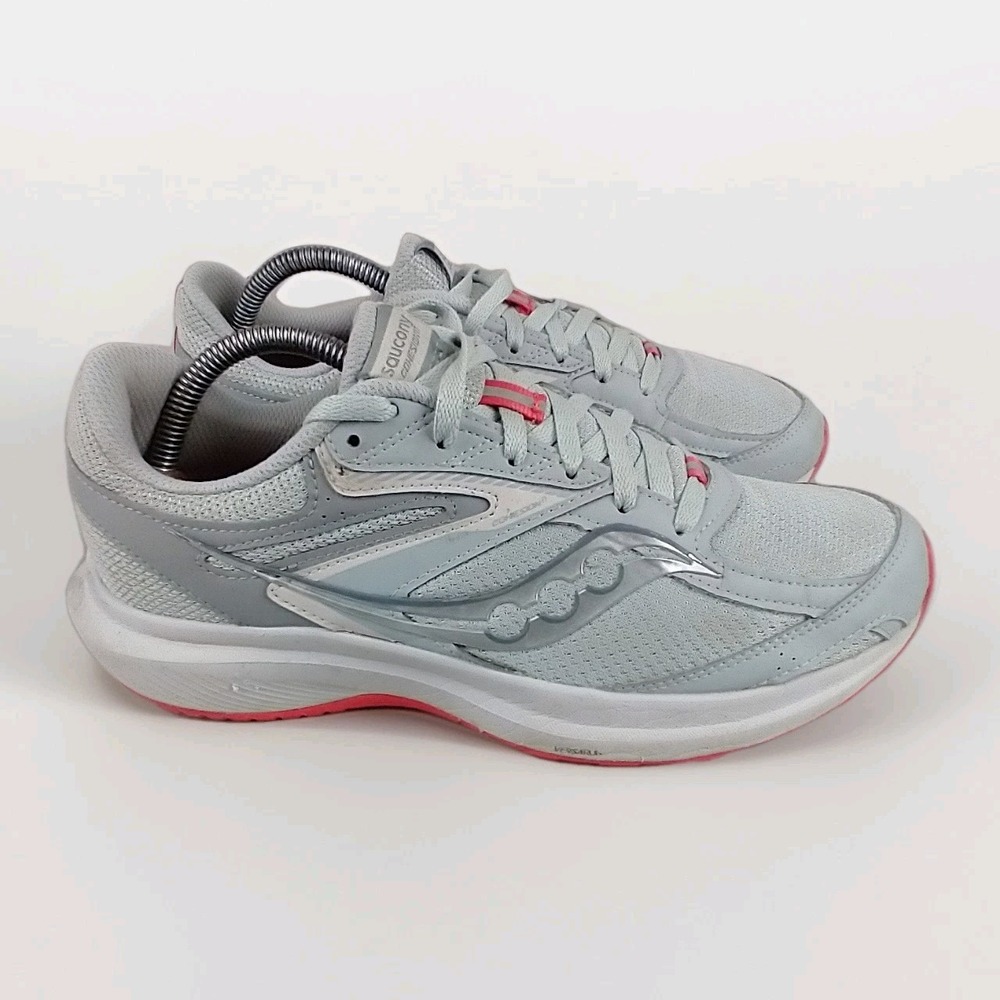 Saucony Cohesion 17 Womens Running Shoes‎ Grey Pink Silver S10943-210 Size 10